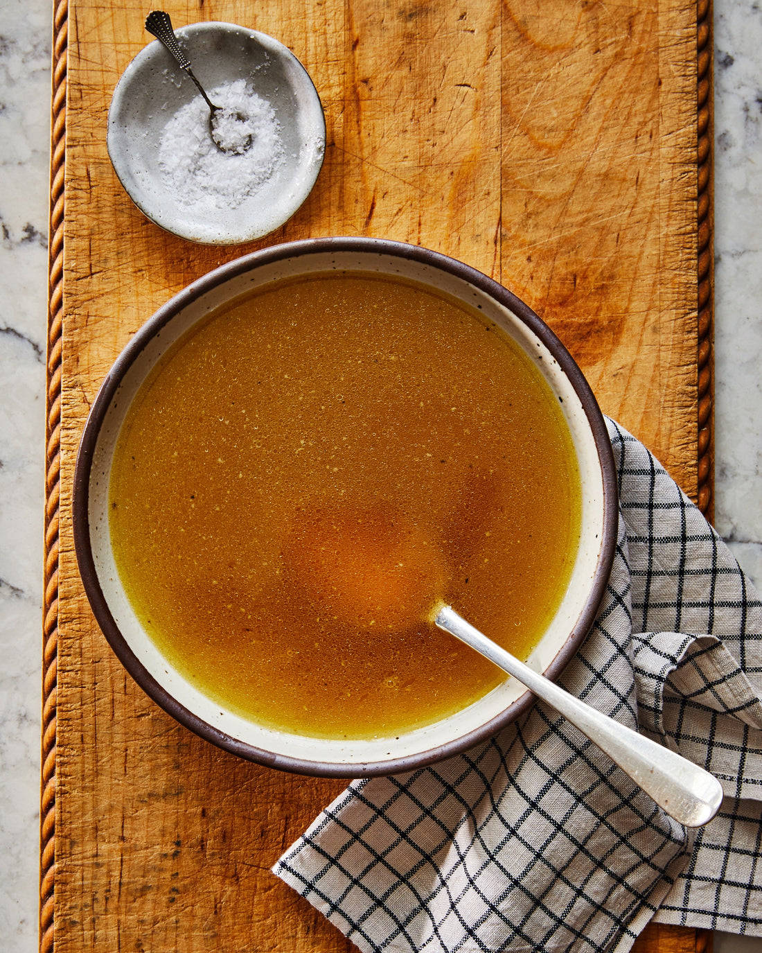 Chicken stock made from Meremont pasture-raised chicken